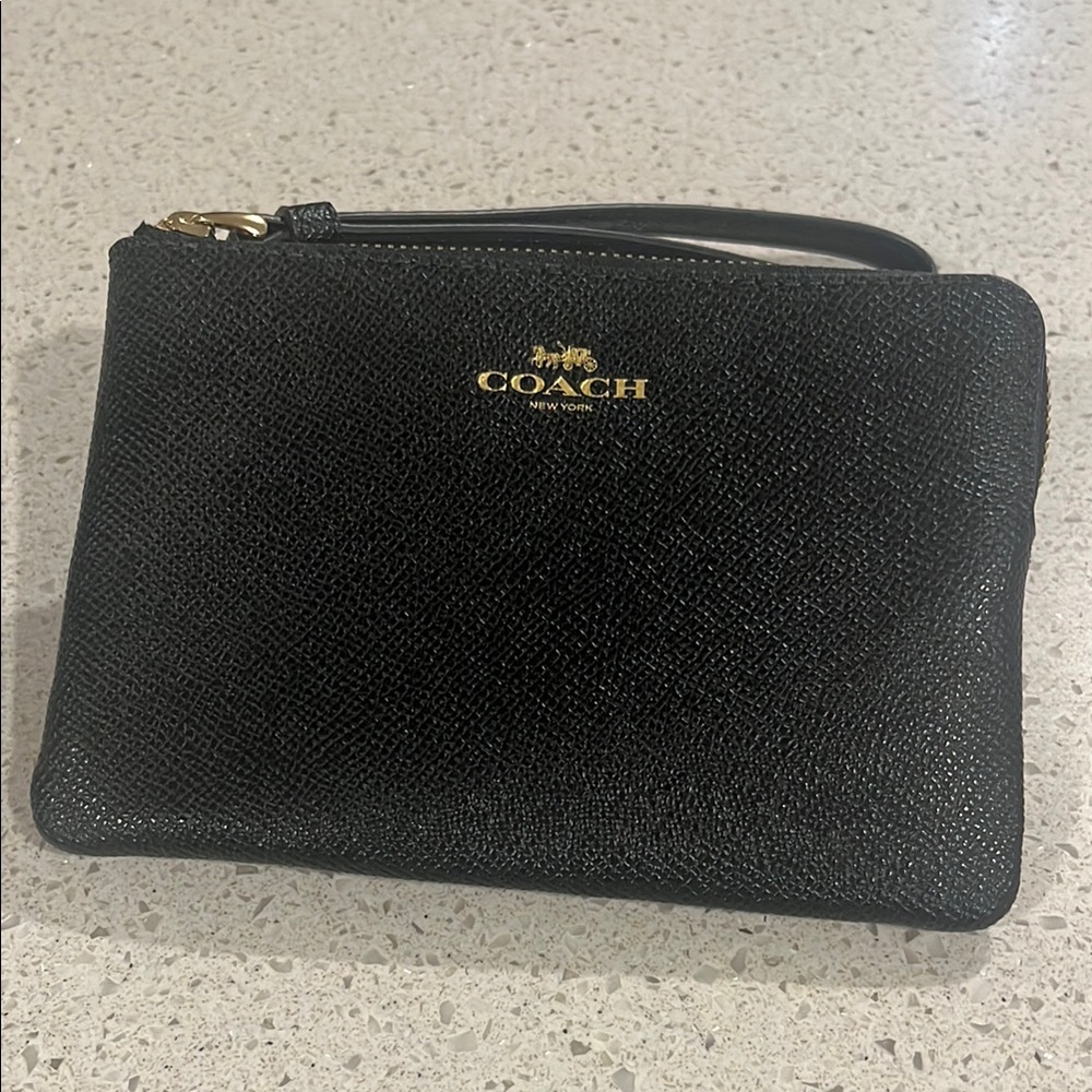 Coach Black Wristlet NWOT